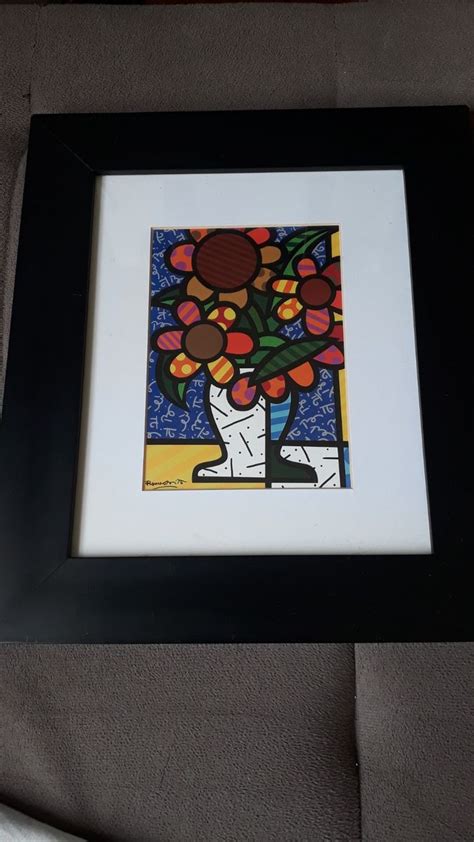 Quadro Romero Britto Item De Decora O Rei Dos Quadros Usado