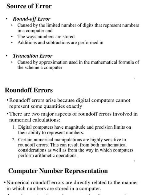 L3 Source of Error, Floating-Point | PDF | Elementary Mathematics ...