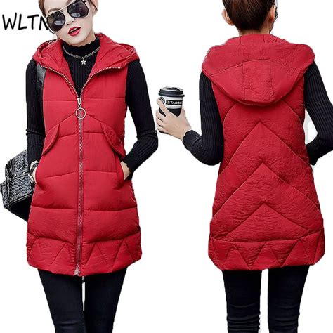 Autumn Winter Vest Women Waistcoat 2018 Female Sleeveless Hooded Warm