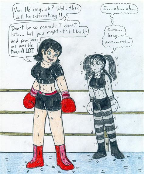 Boxing Mavis Dracula Vs Elsa Van Helsing By Jose Ramiro On Deviantart