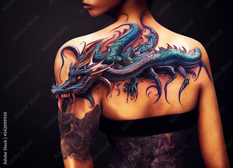 Dragon Tattoo Back Girl