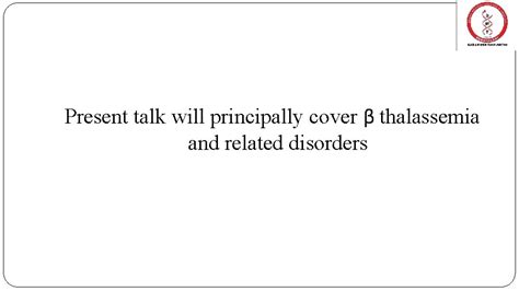 Diagnosis Of Thalassemia And Related Hemoglobin Disorders Dr