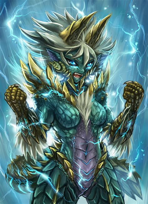 Zinogre Chan By Maxa Art On Deviantart