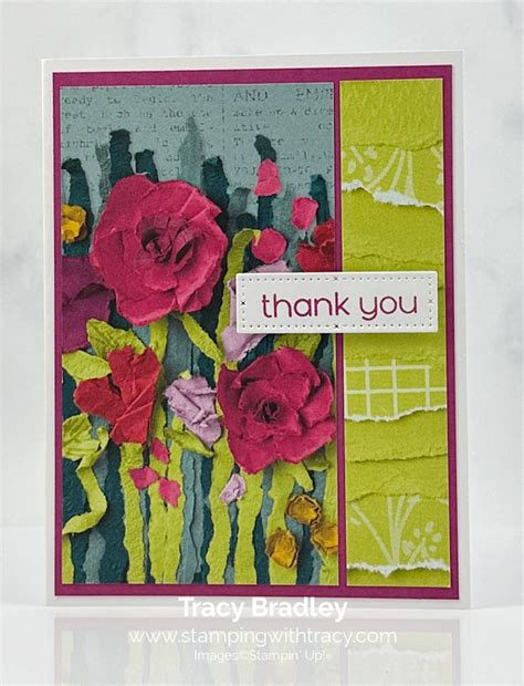 Stampin Up Masterfully Made Designer Series Paper Stamping With Tracy