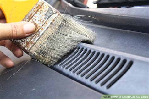 how to clean a c vents in car
