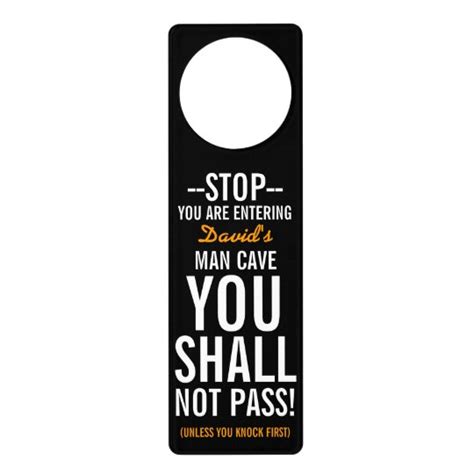 Funny Personalized Door Hanger | Zazzle.com