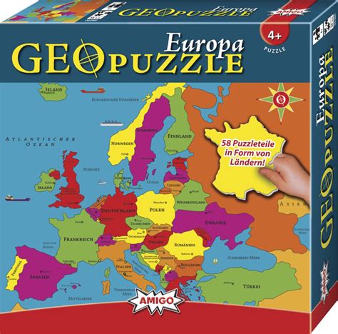 Geo Puzzle Europa Kinderpuzzle Kaufen Spielwaren