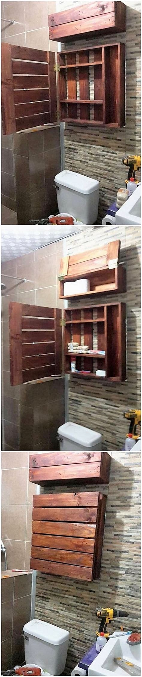 Pallet Bathroom Shelf Pallet Wood Projects