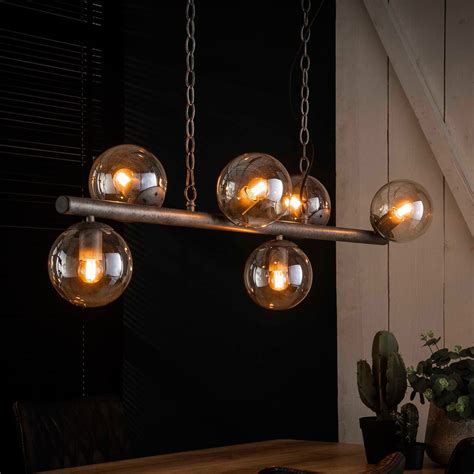 Eettafel Hanglamp Met Glazen Bollen Santa Tower LUMZ