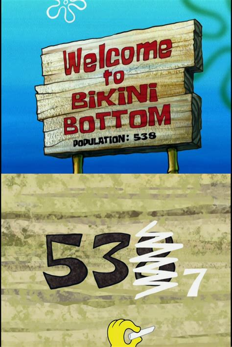 Welcome To Bikini Bottom Sign Spongebob