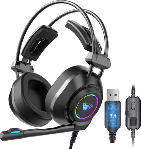 Aula S600 Professional Wired Gaming Headset Lightweight Noise Canceling