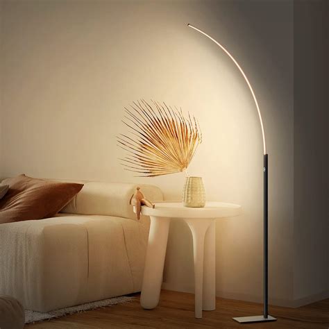 DENGALA Arc Corner Floor Lamp 3000K Warm White 3 Brightness Presets