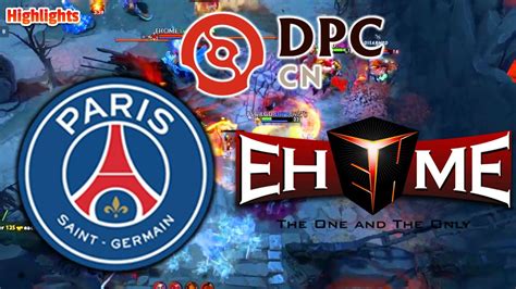 Psg Lgd Vs Ehome Dpc Cn Tour Division I Youtube