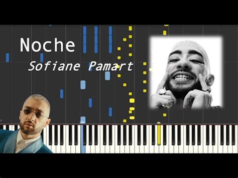 Noche Sofiane Pamart Synthesia Tutorial Piano Sheet MIDI YouTube