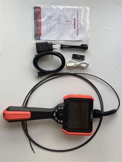 Flexible Indsutrial Borescope Inspection Camera With 5 Inch Display