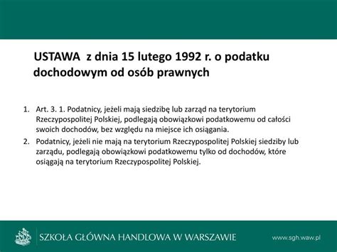 Podyplomowe Studia Międzynarodowych Strategii Podatkowych ppt pobierz