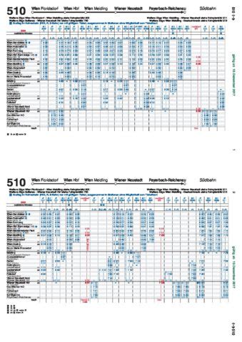 Neuer ÖBB Fahrplan gültig ab 10 Dezember 2017 Grünbach am Schneeberg