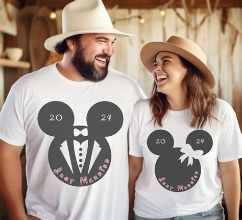 Just Married Disney Shirts Disney Shirts Disneyworld Shirts Matching