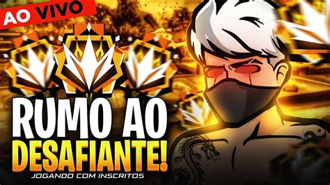 Free Fire Ao Vivo Jogando Cs Rank Rumo Ao Desafiante Voltando Ao