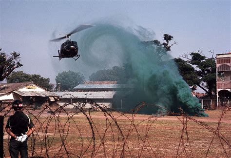 Saigon Feb 1969 President Nguyen Van Thieu Lands At Camp Flickr