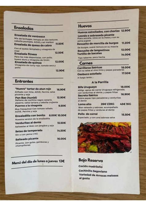 Menu El Patio Del Cuyas In Las Palmas De Gran Canaria Thefork