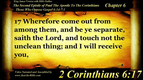 2 Corinthians Chapter 6 Bible Book 47 The Holy Bible Kjv Read