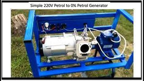 New How To Turn 220v Petrol Generator To Free Energy Fuelless YouTube