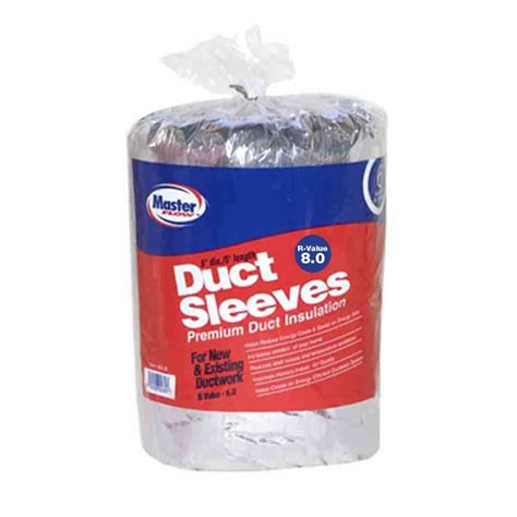 Master Flow 6 In Dia R 8 Ductwork Insulation Sleeve Inslv6r8 The Home Depot