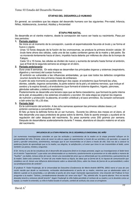 Estudio Del Desarrollo Humano Pdf