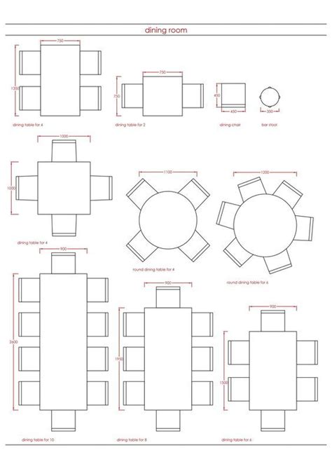 Metric Data Standard Furniture Sizes Standard Furniture Dining