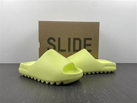 Adidas Yeezy Slide Glow Green 2022 Hq6447 Katehub