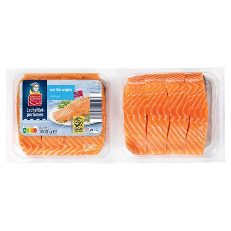 Golden Seafood Norwegische Lachsfiletportionen Kg Von Aldi S D Ansehen