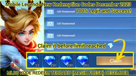 Mobile Legends Redeem Codes December Mlbb Redeem Codes Today