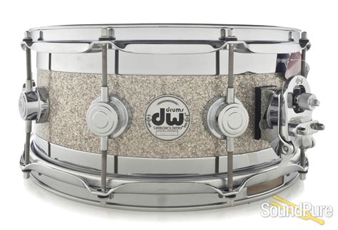 DW 6x14 Collectors Edge Snare Drum - Broken Glass