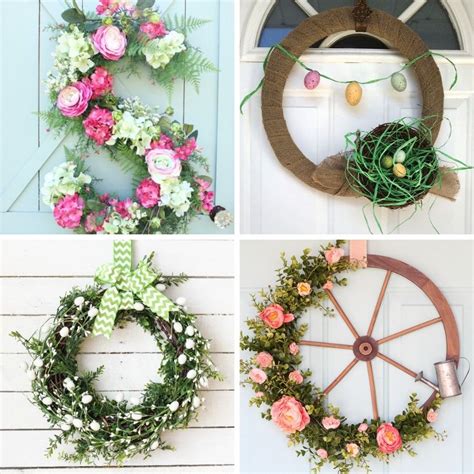 21 Easy DIY Spring Wreaths Live Like You Are Rich