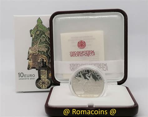 Euro Vaticano Argento Unesco Fondo Specchio Proof Romacoi