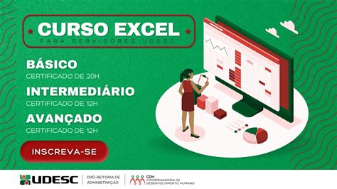 Not Cia Servidor Da Udesc Pode Fazer Curso De Excel No N Vel B Sico