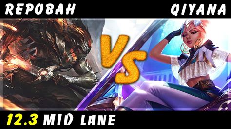 Repobah Yasuo Vs Qiyana MID Patch 12 3 Yasuo Gameplay YouTube