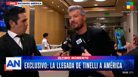 Así fue la llegada de Marcelo Tinelli a América TV todas las fotos