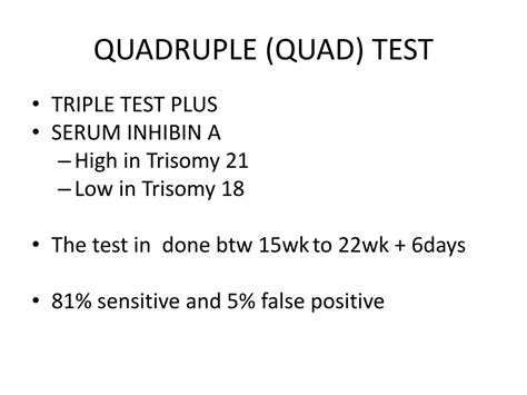 Sequential Screening Vs Quad Screen Tsshery