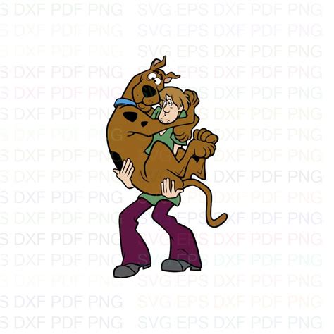 Scooby Doo With Shaggy Rogers Svg Dxf Eps Pdf Png Cricut Etsy