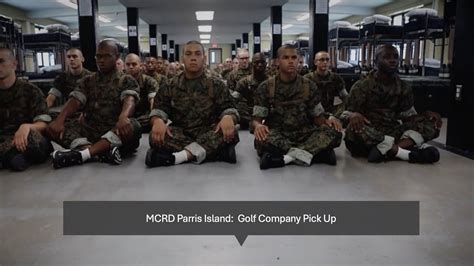 Mcrd Parris Island Golf Company Pick Up Youtube