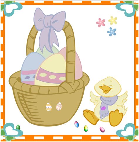 Download Easter Egg Basket And Duckling Svg Freepngimg