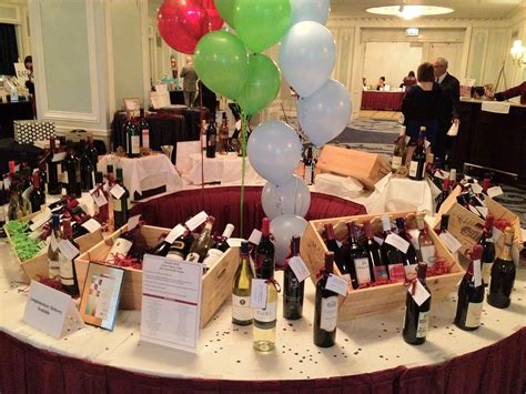 Nice Wine Raffle Display Note The Use Of Crates As Baskets Raffle