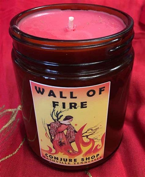 Wall Of Fire Vigil Candle Hoodoo Fiery Wall Protection Aromag S