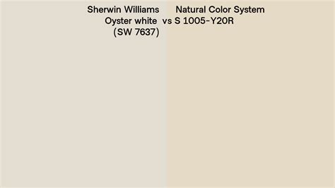 Sherwin Williams Oyster White SW 7637 Vs Natural Color System S 1005