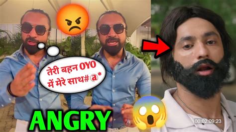 Ajaz Khan Abusive Angry Reply On Harsh Beniwal New Video Ajaz Khan Vs