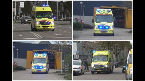 Diverse Ambulances Met Spoed Naar Verschillende Meldingen Youtube