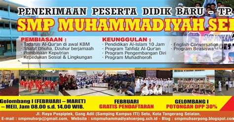 Smp Muhammadiyah Serpong Ppdb Smp Muhammadiyah Serpong 2020