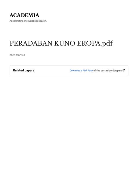 peradaban kuno eropa  cover page